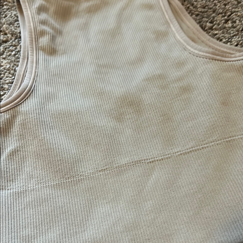 Athleta Gray Ribbed Tank Top - Picture 4 of 4